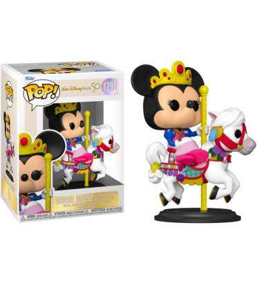 MINNIE MOUSE ON PRINCE CHARMING REGAL CARROUSEL / DISNEY WORLD / FIGURINE FUNKO POP