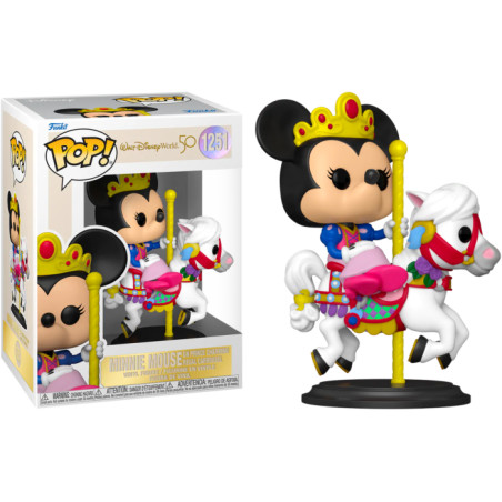 MINNIE MOUSE ON PRINCE CHARMING REGAL CARROUSEL / DISNEY WORLD / FIGURINE FUNKO POP