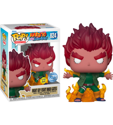 MIGHT GUY EIGHT INNER GATES / NARUTO / FIGURINE FUNKO POP / EXCLUSIVE SPECIAL EDITION / GITD