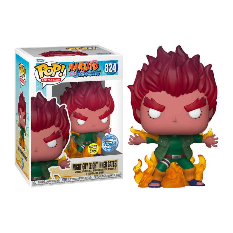 MIGHT GUY EIGHT INNER GATES / NARUTO / FIGURINE FUNKO POP / EXCLUSIVE SPECIAL EDITION / GITD