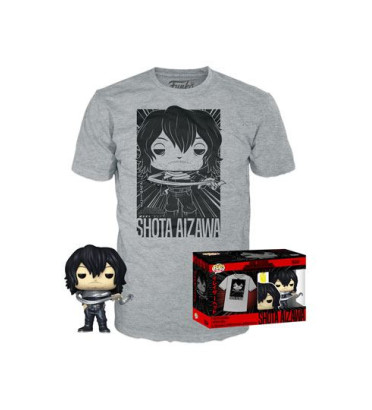 T-SHIRT XL AVEC POP SHOTA AIZAWA / MY HERO ACADEMIA / FIGURINE FUNKO POP