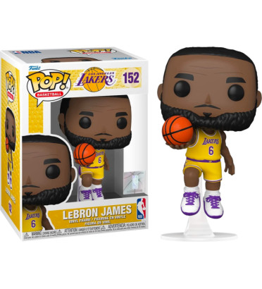 LEBRON JAMES JUMPING / LOS ANGELES LAKERS / FIGURINE FUNKO POP