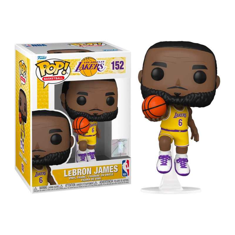 LEBRON JAMES JUMPING / LOS ANGELES LAKERS / FIGURINE FUNKO POP