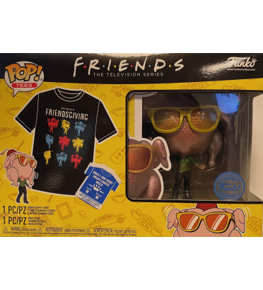 T-SHIRT S AVEC POP MONICA / FRIENDS / FIGURINE FUNKO POP