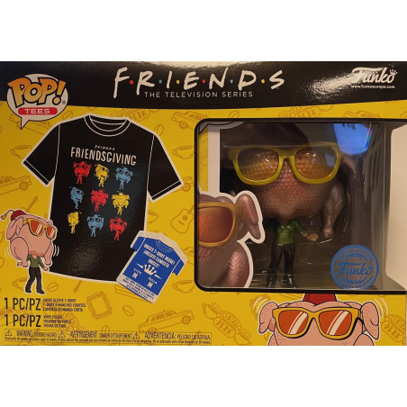 T-SHIRT S AVEC POP MONICA / FRIENDS / FIGURINE FUNKO POP