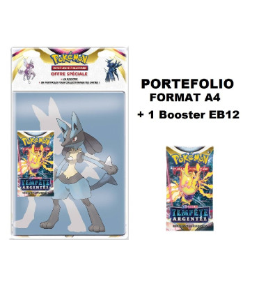 ALBUM POKEMON AVEC BOOSTER TEMPETE ARGENTEE / CARTE POKEMON VF