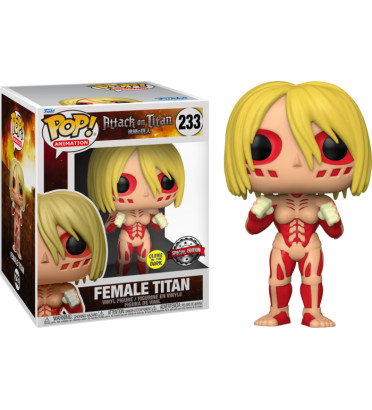 FEMALE TITAN OVERSIZED / ATTACK ON TITAN / FIGURINE FUNKO POP / EXCLUSIVE SPECIAL EDITION / GITD