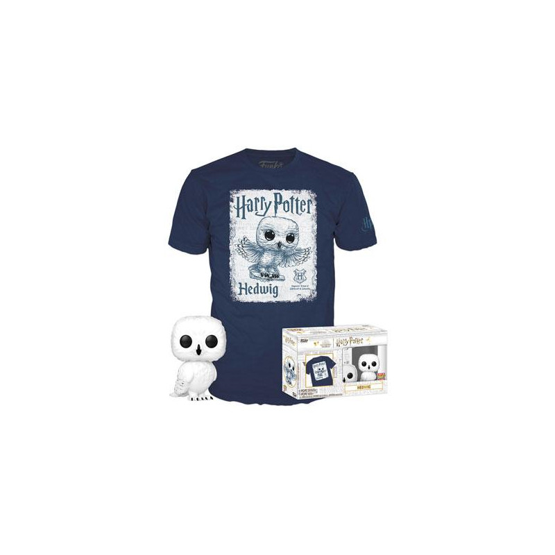 T-SHIRT XL AVEC POP HEDWIG / HARRY POTTER / FIGURINE FUNKO POP