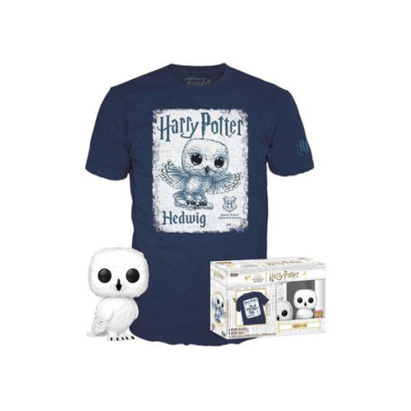 T-SHIRT XL AVEC POP HEDWIG / HARRY POTTER / FIGURINE FUNKO POP