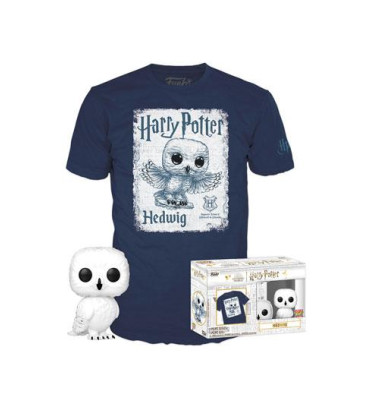 T-SHIRT M AVEC POP HEDWIG / HARRY POTTER / FIGURINE FUNKO POP