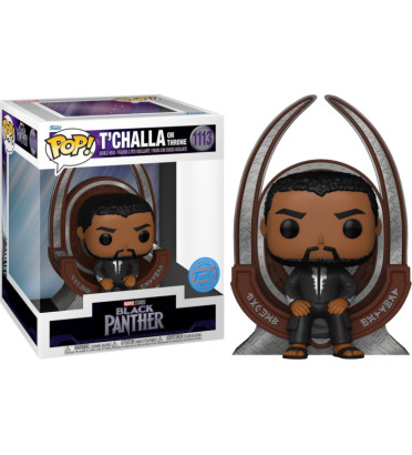 TCHALLA ON THRONE / BLACK PANTHER / FIGURINE FUNKO POP / EXCLUSIVE SPECIAL EDITION