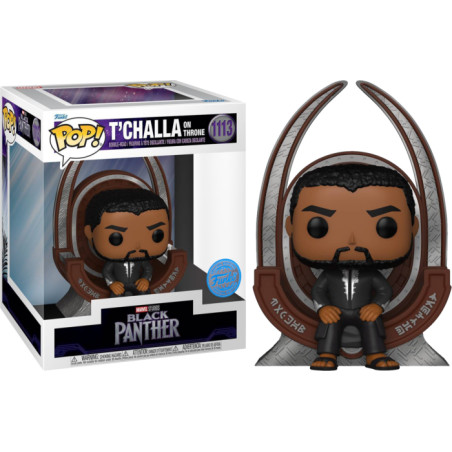 T'CHALLA ON THRONE / BLACK PANTHER / FIGURINE FUNKO POP / EXCLUSIVE SPECIAL EDITION