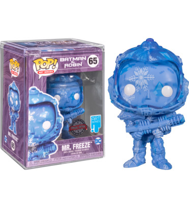 MR FREEZE ARTIST SERIES WITH POP PROTECTOR / BATMAN ET ROBIN / FIGURINE FUNKO POP / EXCLUSIVE SPECIAL EDITION