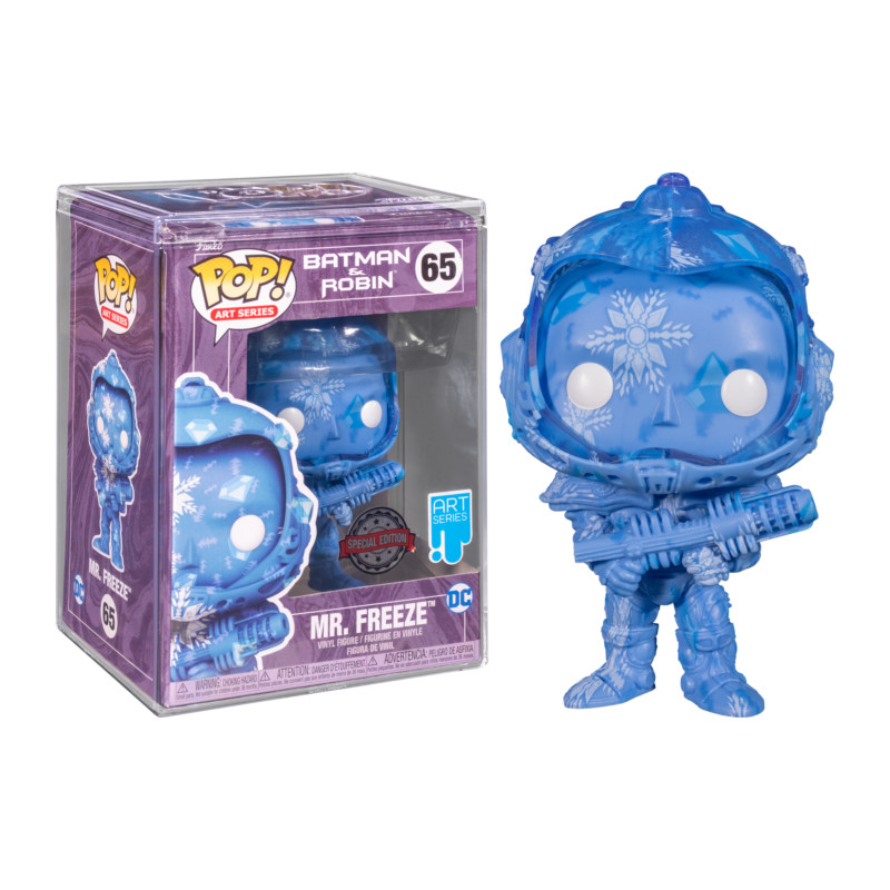 MR FREEZE ARTIST SERIES WITH POP PROTECTOR / BATMAN ET ROBIN / FIGURINE FUNKO POP / EXCLUSIVE SPECIAL EDITION