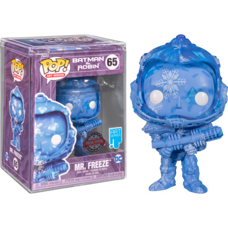 MR FREEZE ARTIST SERIES WITH POP PROTECTOR / BATMAN ET ROBIN / FIGURINE FUNKO POP / EXCLUSIVE SPECIAL EDITION