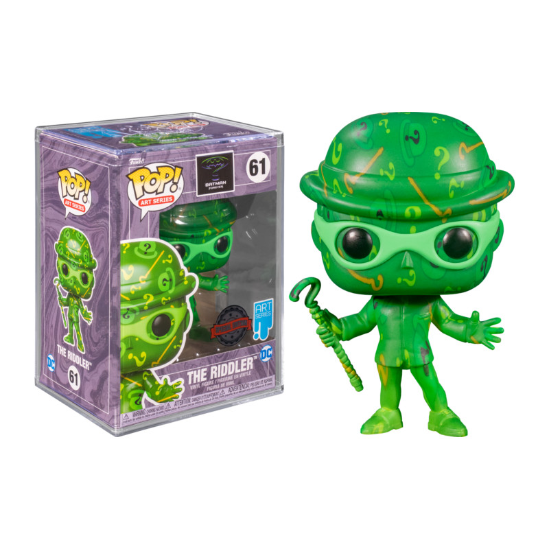 THE RIDDLER ARTIST WITH POP PROTECTOR / BATMAN FOREVER / FIGURINE FUNKO POP / EXCLUSIVE SPECIAL EDITION