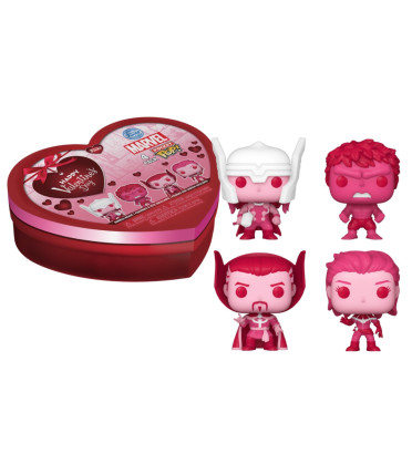 4 PACK SAINT VALENTIN / MARVEL / FUNKO POCKET POP 4 PACK SAINT VALENTIN / MARVEL / FUNKO POCKET POP