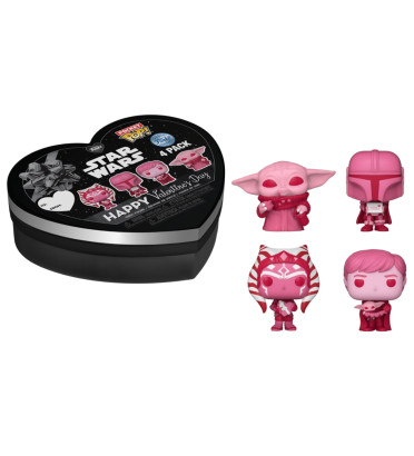 4 PACK SAINT VALENTIN / STAR WARS THE MANDALORIAN / FUNKO POCKET POP