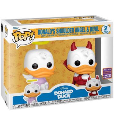 2 PACK DONALDS SHOULDER ANGEL AND DEVIL / DONALD DUCK / FIGURINE FUNKO POP / EXCLUSIVE WONDROUS 2022