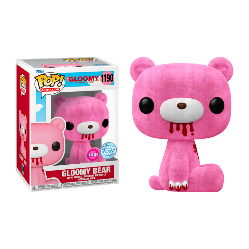 GLOOMY BEAR / GLOOMY THE NAUGHTY GRIZZLY / FIGURINE FUNKO POP / EXCLUSIVE SPECIAL EDITION / FLOCKED