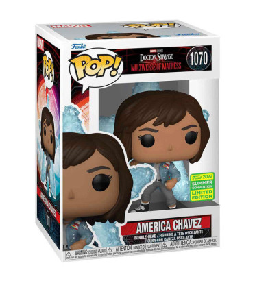 AMERICA CHAVEZ / DOCTOR STRANGE MULTIVERSE OF MADNESS / FIGURINE FUNKO POP / EXCLUSIVE SDCC 2022 AMERICA CHAVEZ / DOCTOR STRANGE MULTIVERSE OF MADNESS / FIGURINE FUNKO POP / EXCLUSIVE SDCC 2022