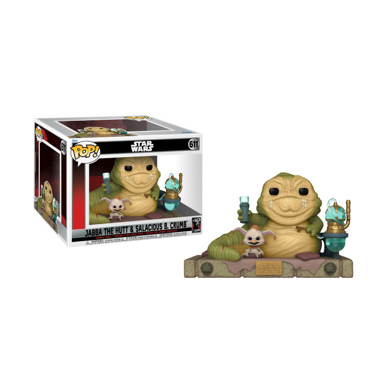 JABBA THE HUT AND SALACIOUS B CRUMB / STAR WARS / FIGURINE FUNKO POP