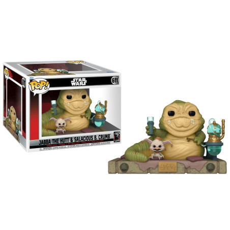 JABBA THE HUT AND SALACIOUS B CRUMB / STAR WARS / FIGURINE FUNKO POP