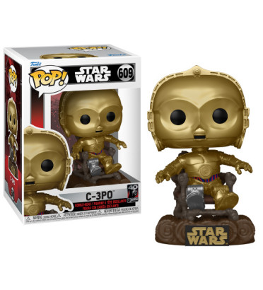 C-3PO SUR CHAISE / STAR WARS / FIGURINE FUNKO POP