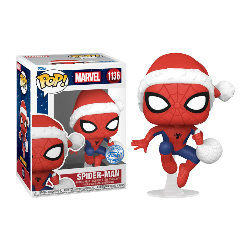 SPIDER-MAN IN SANTA HAT BEYOND AMAZING / MARVEL / FIGURINE FUNKO POP / EXCLUSIVE SPECIAL EDITION