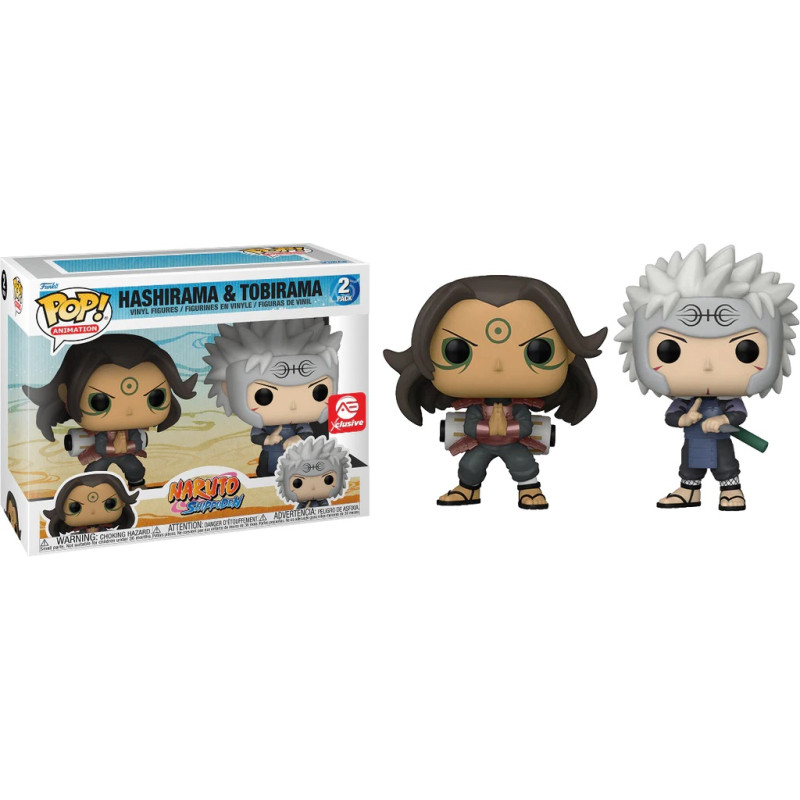 2 PACK HASHIRAMA ET TOBIRAMA / NARUTO / FIGURINE FUNKO POP / EXCLUSIVE AE