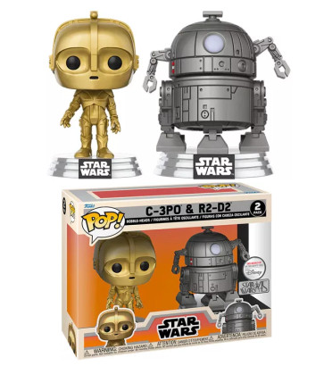 2 PACK C-3PO ET R2-D2 CONCEPT SERIES / STAR WARS / FIGURINE FUNKO POP / EXCLUSIVE SPECIAL EDITION