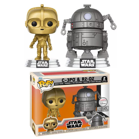 2 PACK C-3PO ET R2-D2 CONCEPT SERIES / STAR WARS / FIGURINE FUNKO POP / EXCLUSIVE SPECIAL EDITION