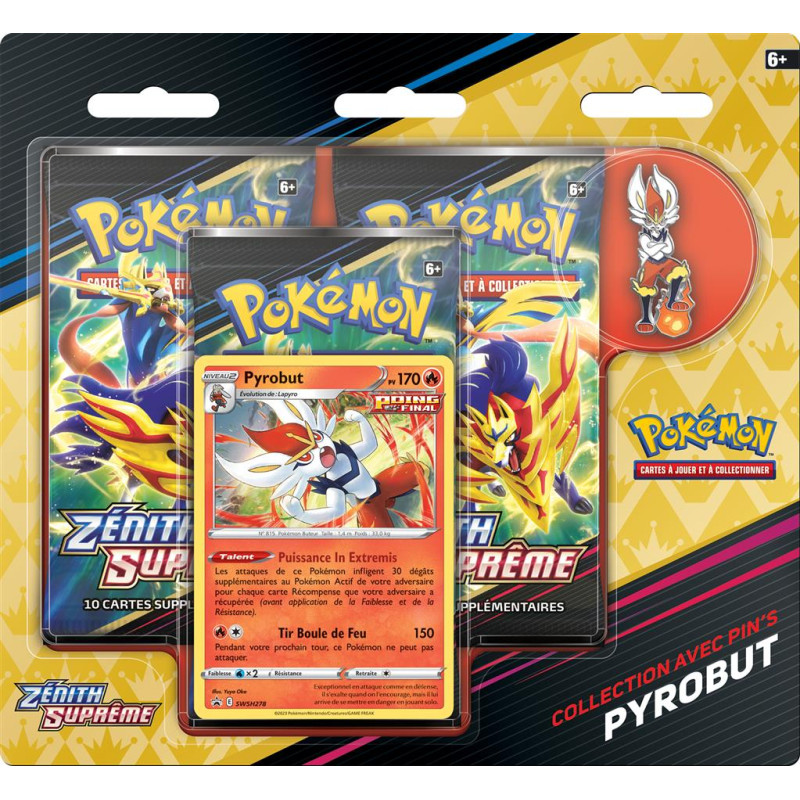 PACK DE 3 BOOSTERS MODELE ALEATOIRE / ZENITH SUPREME / CARTE POKEMON VF