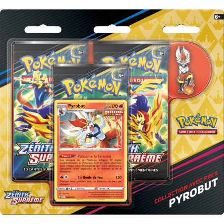 PACK DE 3 BOOSTERS MODELE ALEATOIRE / ZENITH SUPREME / CARTE POKEMON VF