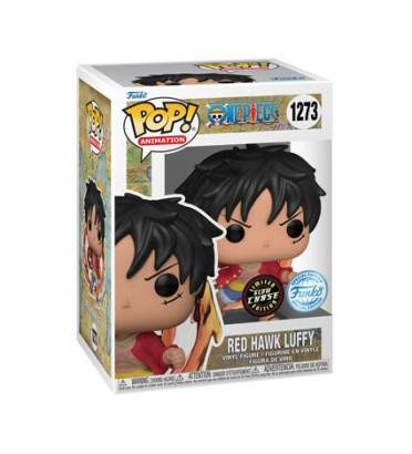 RED HAWK LUFFY / ONE PIECE / FIGURINE FUNKO POP / EXCLUSIVE SPECIAL EDITION / CHASE