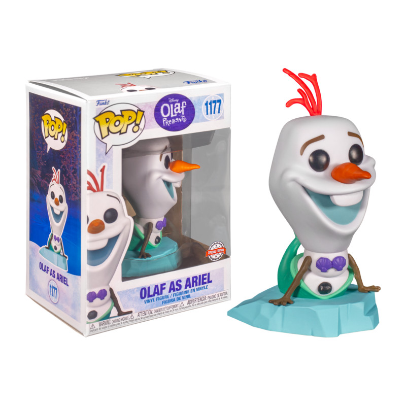 OLAF AS ARIEL / LA REINE DES NEIGES / FIGURINE FUNKO POP / EXCLUSIVE SPECIAL EDITION