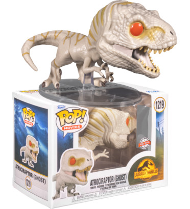 ATROCIRAPTOR GHOST / JURASSIC WORLD / FIGURINE FUNKO POP / EXCLUSIVE SPECIAL EDITION