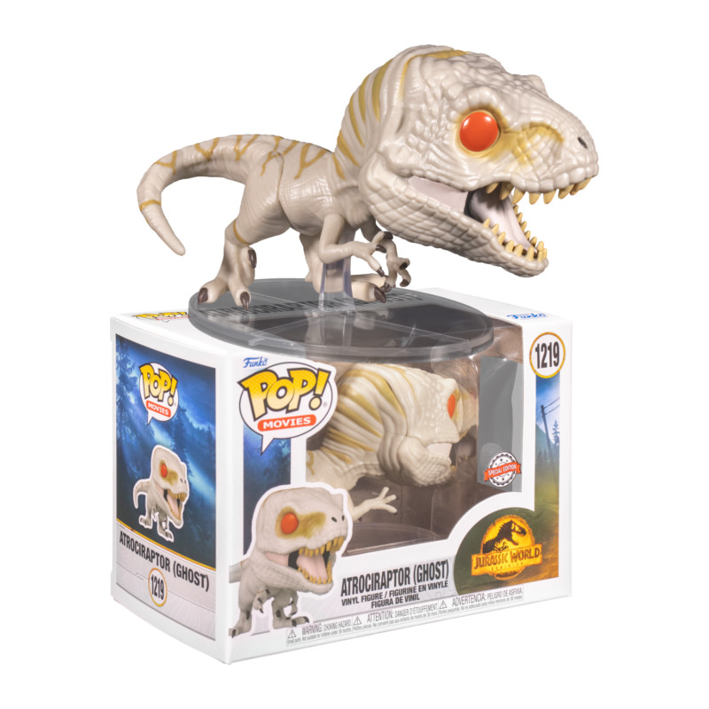 ATROCIRAPTOR GHOST / JURASSIC WORLD / FIGURINE FUNKO POP / EXCLUSIVE SPECIAL EDITION