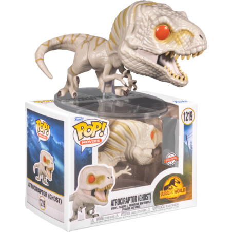 ATROCIRAPTOR GHOST / JURASSIC WORLD / FIGURINE FUNKO POP / EXCLUSIVE SPECIAL EDITION