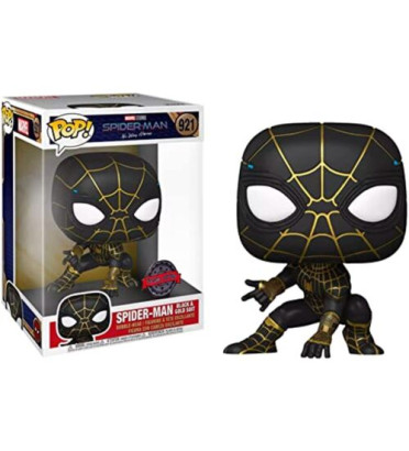 SPIDER-MAN BLACK AND GOLD SUIT SUPER OVERSIZED / SPIDER-MAN NO WAY HOME / FIGURINE FUNKO POP / EXCLUSIVE SPECIAL EDITION