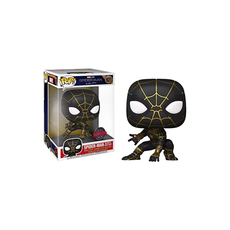 SPIDER-MAN BLACK AND GOLD SUIT SUPER OVERSIZED / SPIDER-MAN NO WAY HOME / FIGURINE FUNKO POP / EXCLUSIVE SPECIAL EDITION