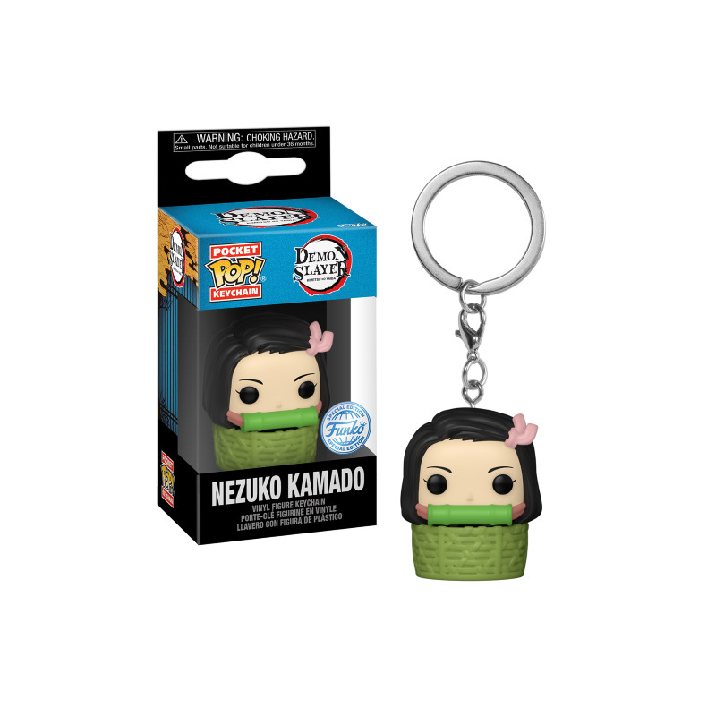 NEZUKO KAMADO IN BASKET / DEMON SLAYER / FUNKO POCKET POP / EXCLUSIVE SPECIAL EDITION