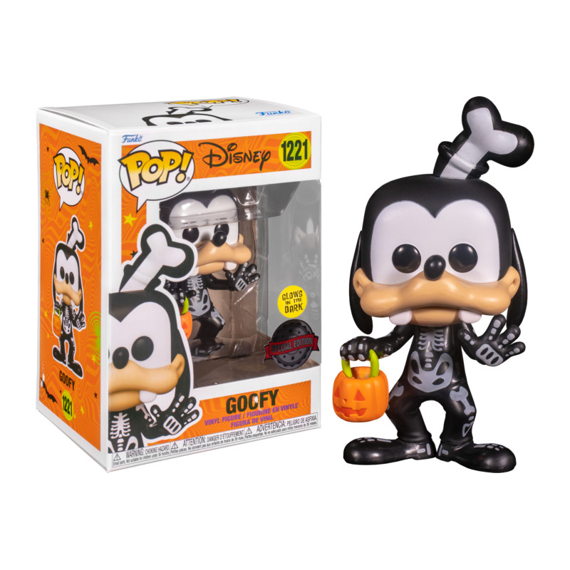 GOOFY AS SKELETON HALLOWEEN / DISNEY / FIGURINE FUNKO POP / EXCLUSIVE SPECIAL EDITION / GITD