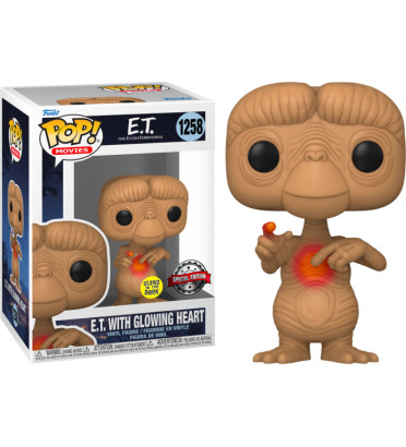 E.T WITH GLOWING HEART / E.T / FIGURINE FUNKO POP / EXCLUSIVE SPECIAL EDITION / GITD