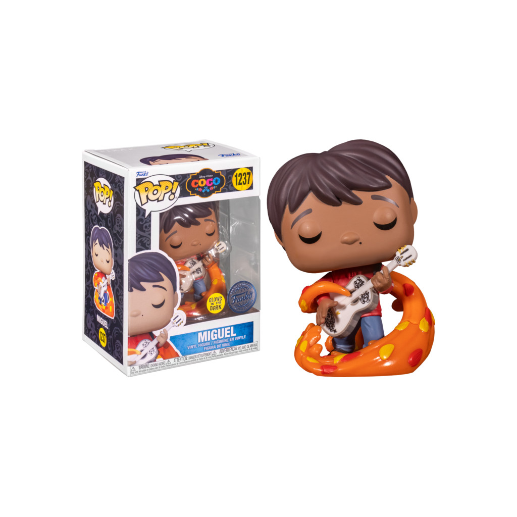 Figurine Miguel With Guitar / Coco / Funko Pop Disney 1237 / Exclusive  Special Edition / Gitd