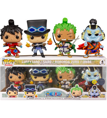 4 PACK ONE PIECE / ONE PIECE / FIGURINE FUNKO POP / EXCLUSIVE SPECIAL EDITION / GITD