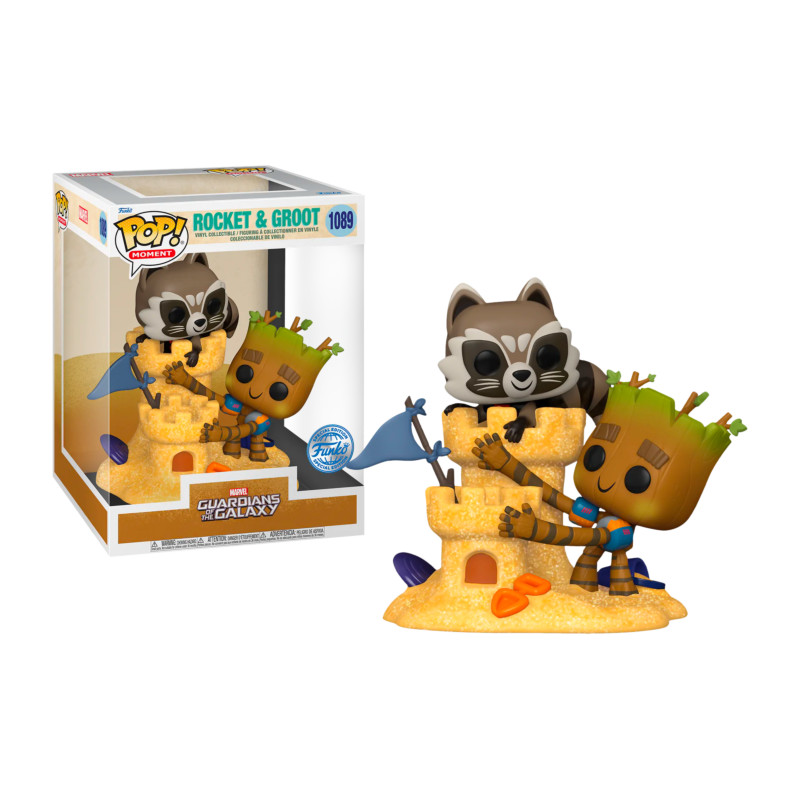 ROCKET ET GROOT BEACH DAY / LES GARDIENS DE LA GALAXIE / FIGURINE FUNKO POP / EXCLUSIVE SPECIAL EDITION