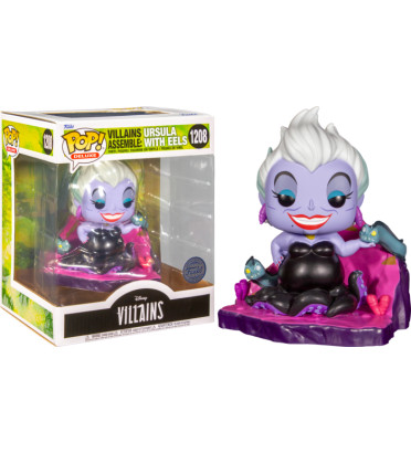 VILLAINS ASSEMBLE URSULA WITH EELS / LA PETITE SIRENE / FIGURINE FUNKO POP / EXCLUSIVE SPECIAL EDITION