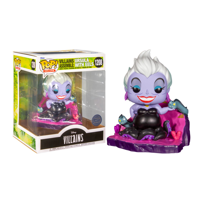 VILLAINS ASSEMBLE URSULA WITH EELS / LA PETITE SIRENE / FIGURINE FUNKO POP / EXCLUSIVE SPECIAL EDITION