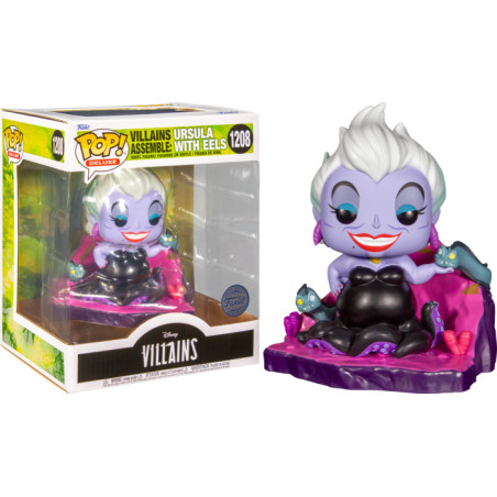 VILLAINS ASSEMBLE URSULA WITH EELS / LA PETITE SIRENE / FIGURINE FUNKO POP / EXCLUSIVE SPECIAL EDITION